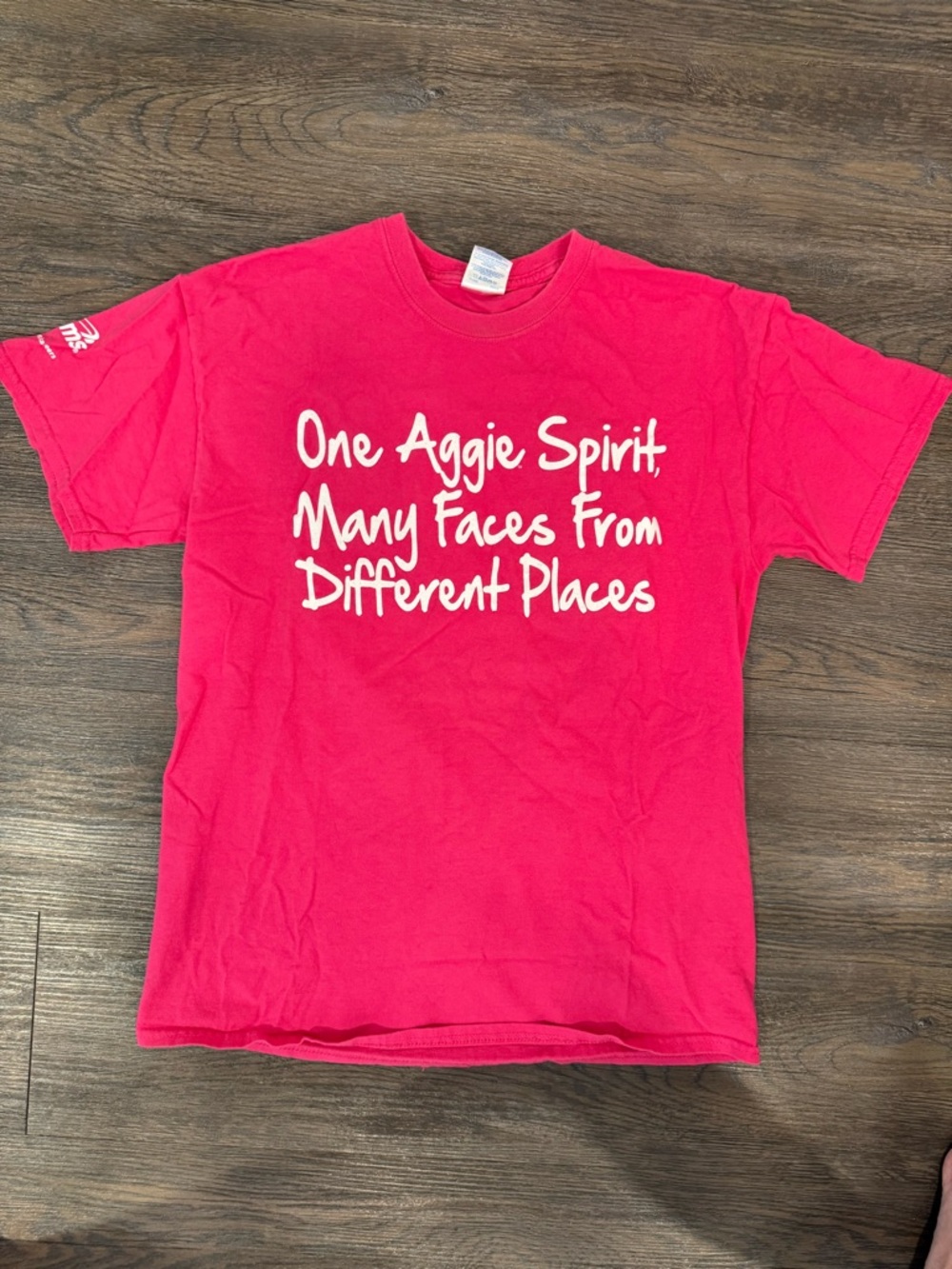 Texas A&M One Aggie Spirit Pink Gildan T-Shirt Size Medium